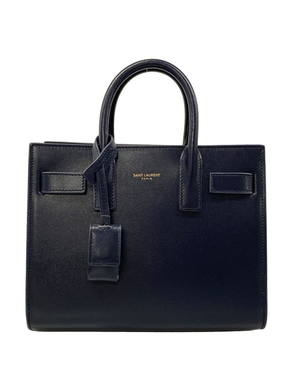 Saint Laurent Paris Tote Sac de Jour Nano Dark Navy Leather